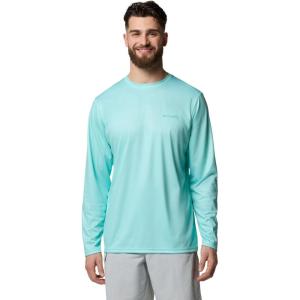 Columbia Men’s Terminal Tackle PFG Fish Flag Long Sleeve(Gulf Stream/Sorbet)