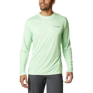 Columbia Men’s Terminal Tackle PFG Fish Flag Long Sleeve(Key West/Emerald Green)
