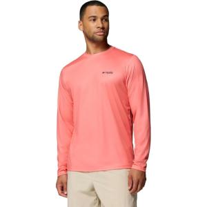 Columbia Men’s Terminal Tackle PFG Fish Flag Long Sleeve(Melonade)