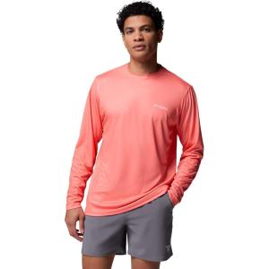 Columbia Men’s Terminal Tackle PFG Fish Flag Long Sleeve(Melonade/Misty Jade)