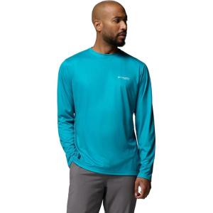 Columbia Men’s Terminal Tackle PFG Fish Flag Long Sleeve(Ocean Teal)
