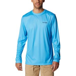Columbia Men’s Terminal Tackle PFG Fish Flag Long Sleeve(Riptide/Collegiate Navy Offshore Slam)