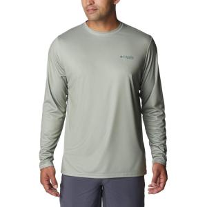 Columbia Men’s Terminal Tackle PFG Fish Flag Long Sleeve(Safari/Metal Alaska Fish)
