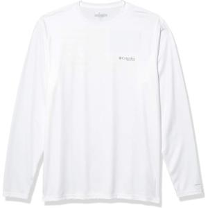 Columbia Men’s Terminal Tackle PFG Fish Flag Long Sleeve(White/Bright Nectar)