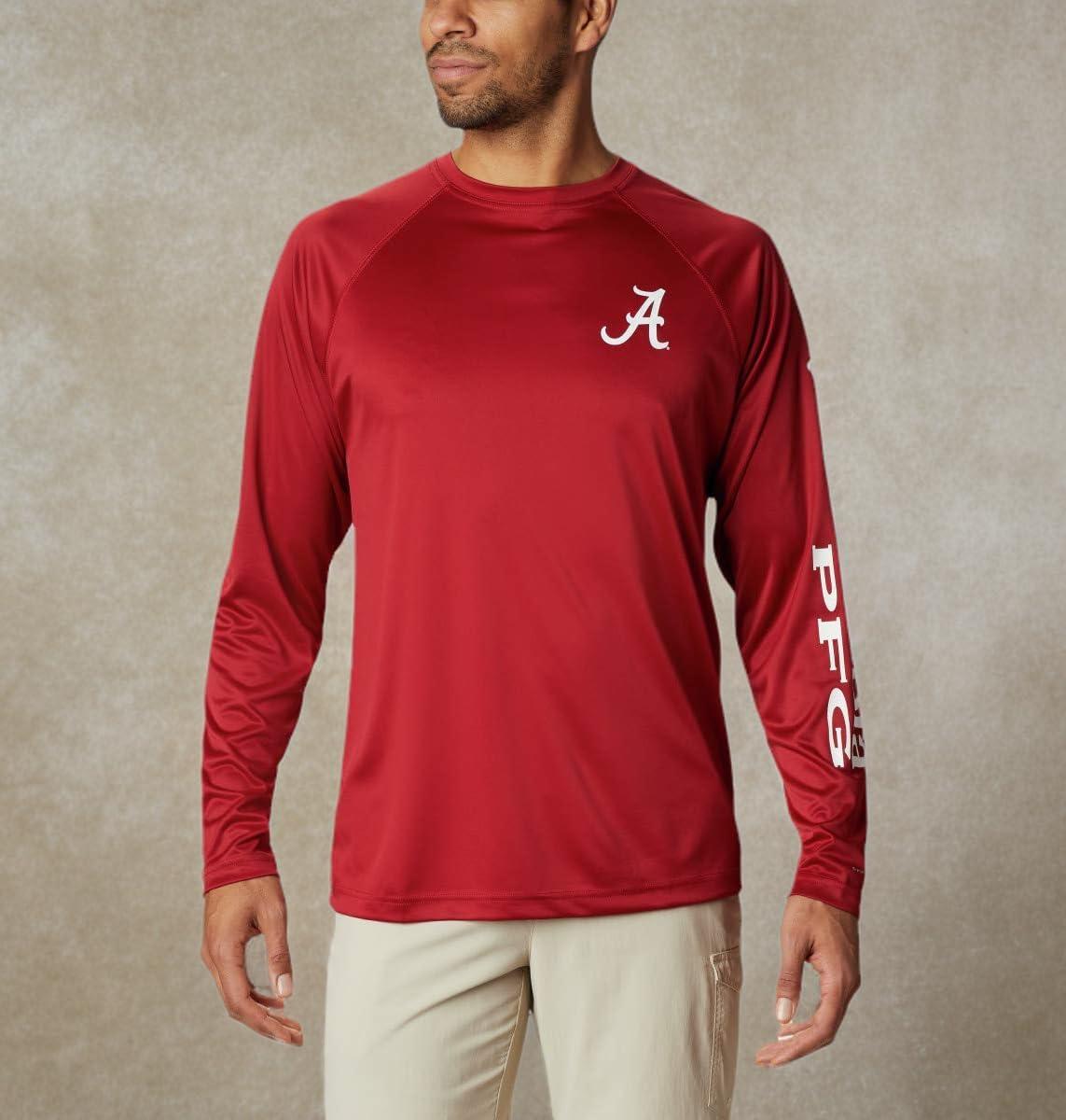 imageColumbia Mens CLG Terminal Tackle Ls ShirtAla Red Velvet White