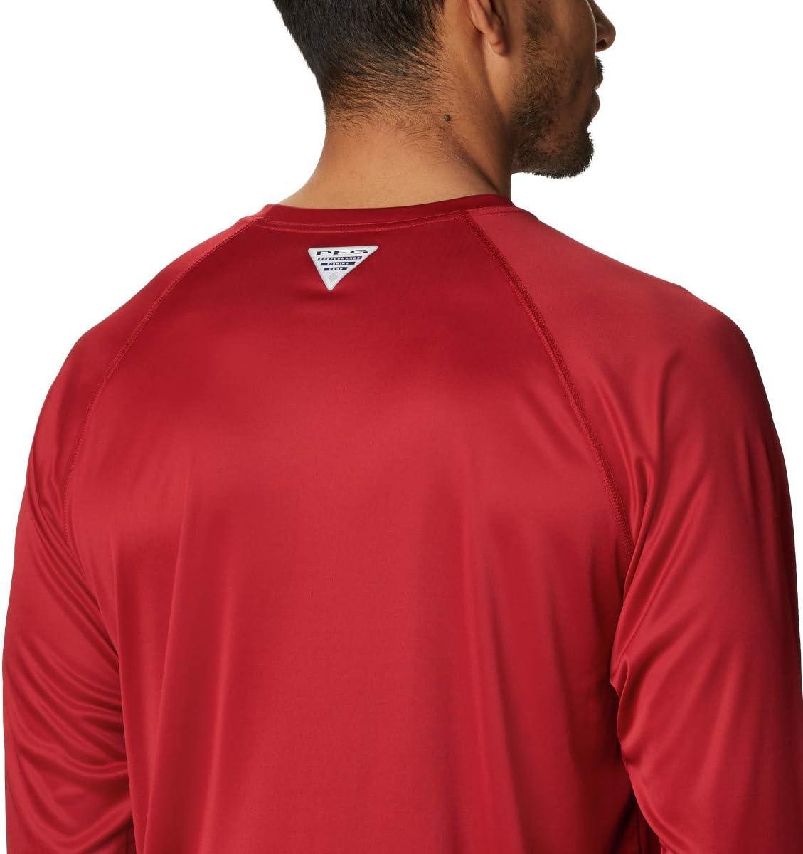 imageColumbia Mens CLG Terminal Tackle Ls ShirtAla Red Velvet White