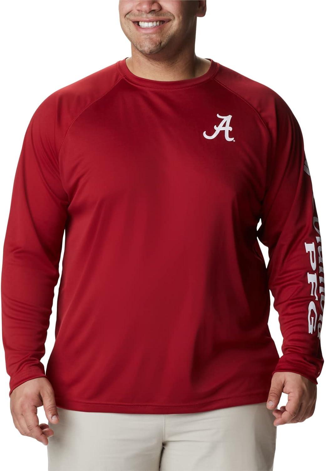 imageColumbia Mens CLG Terminal Tackle Ls ShirtAla Red Velvet White