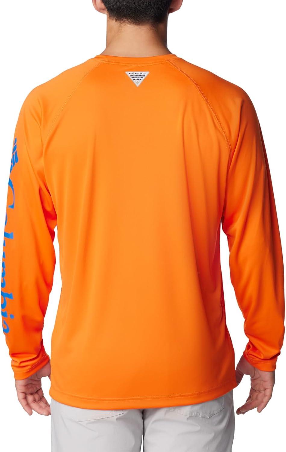 imageColumbia Mens CLG Terminal Tackle Ls ShirtFla Spark Orange