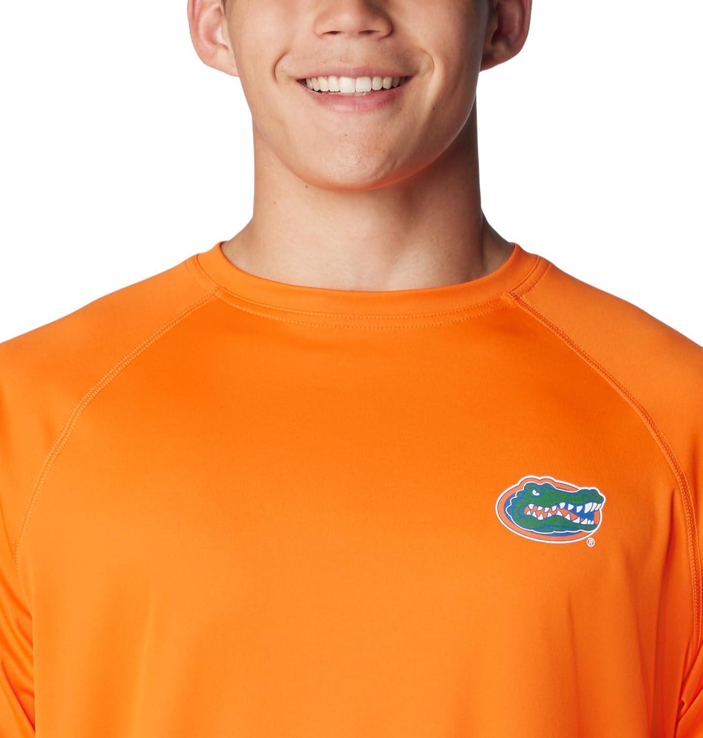 imageColumbia Mens CLG Terminal Tackle Ls ShirtFla Spark Orange