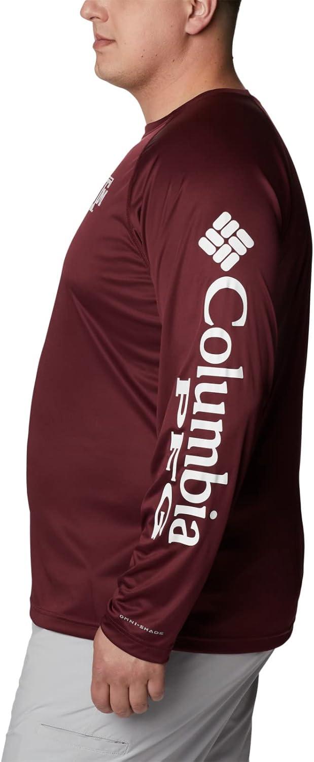 imageColumbia Mens CLG Terminal Tackle Ls ShirtTam Deep Maroon White
