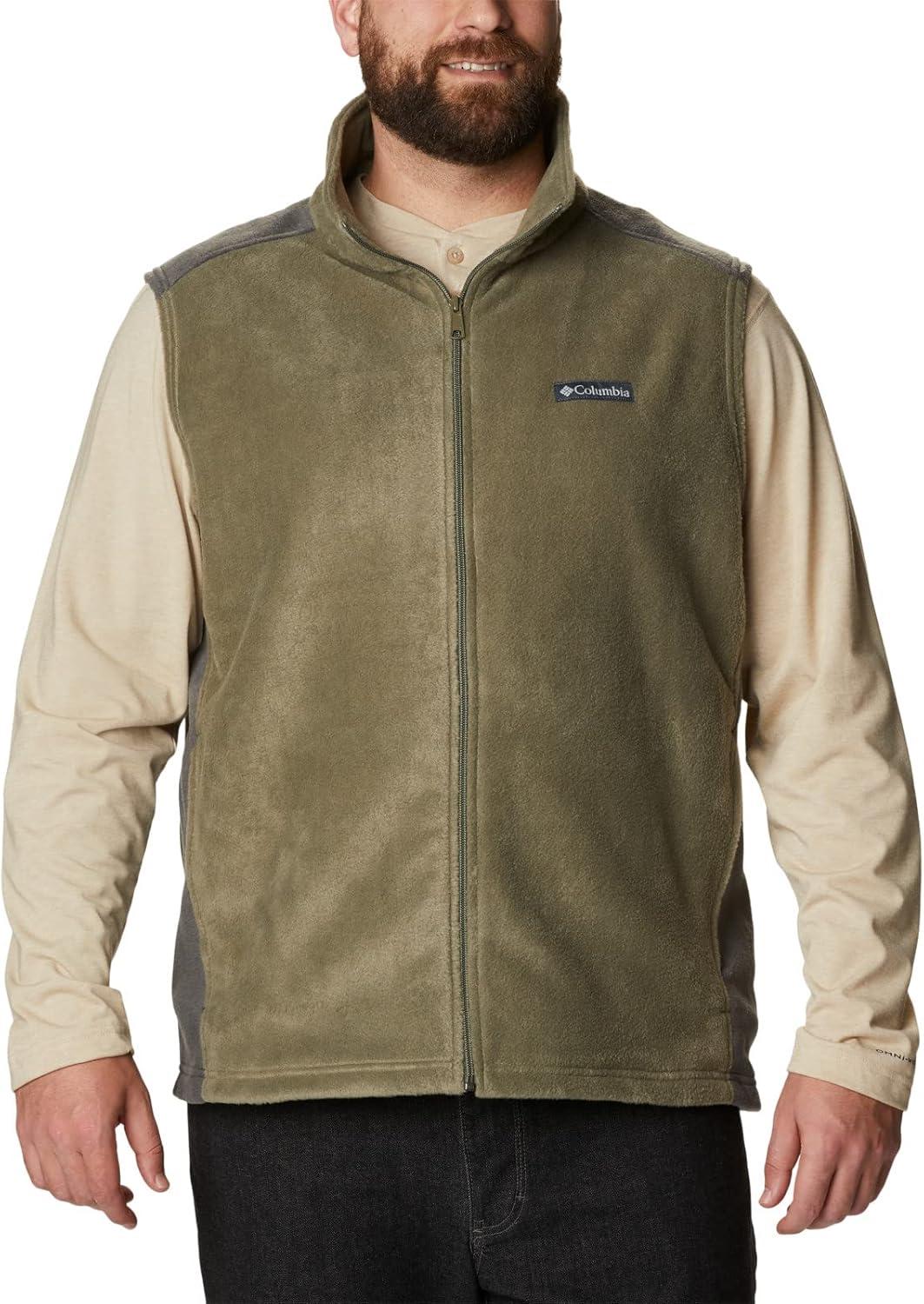 imageColumbia Mens Steens Mountain VestStone GreenShark