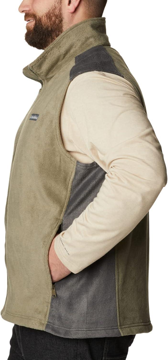 imageColumbia Mens Steens Mountain VestStone GreenShark