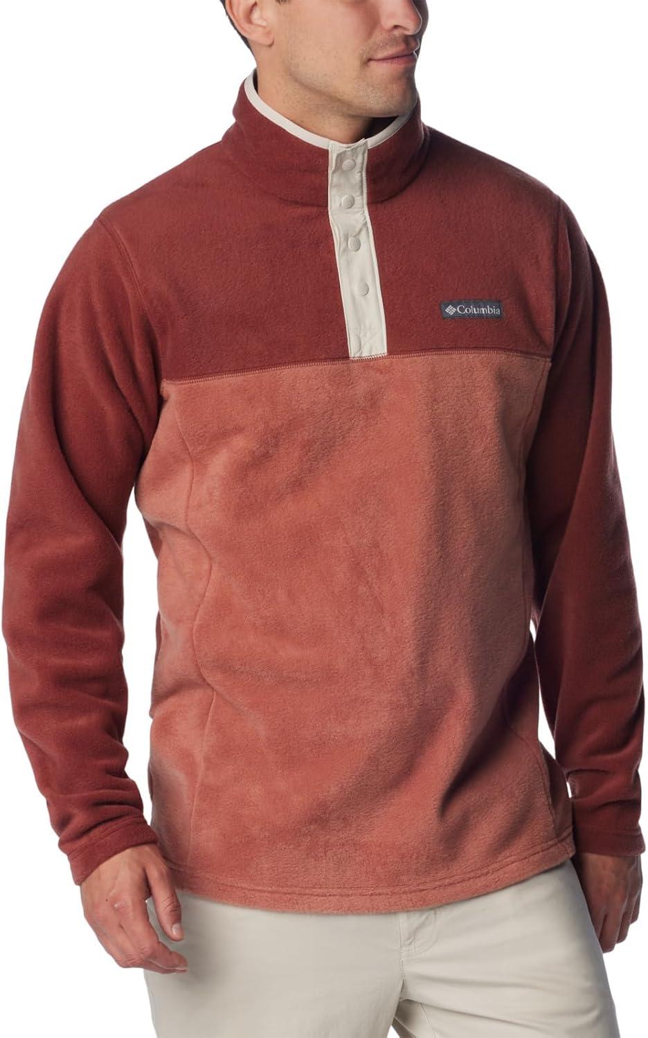imageColumbia mens Steens Mountain Half SnapAuburnSpiceDark Stone