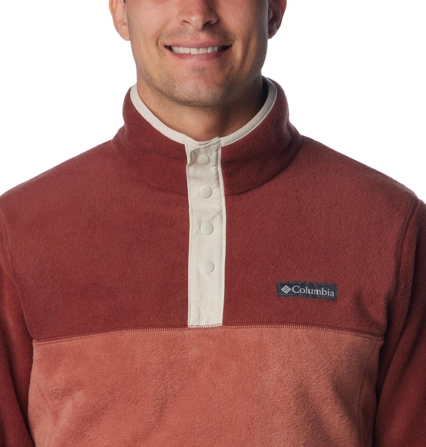 imageColumbia mens Steens Mountain Half SnapAuburnSpiceDark Stone