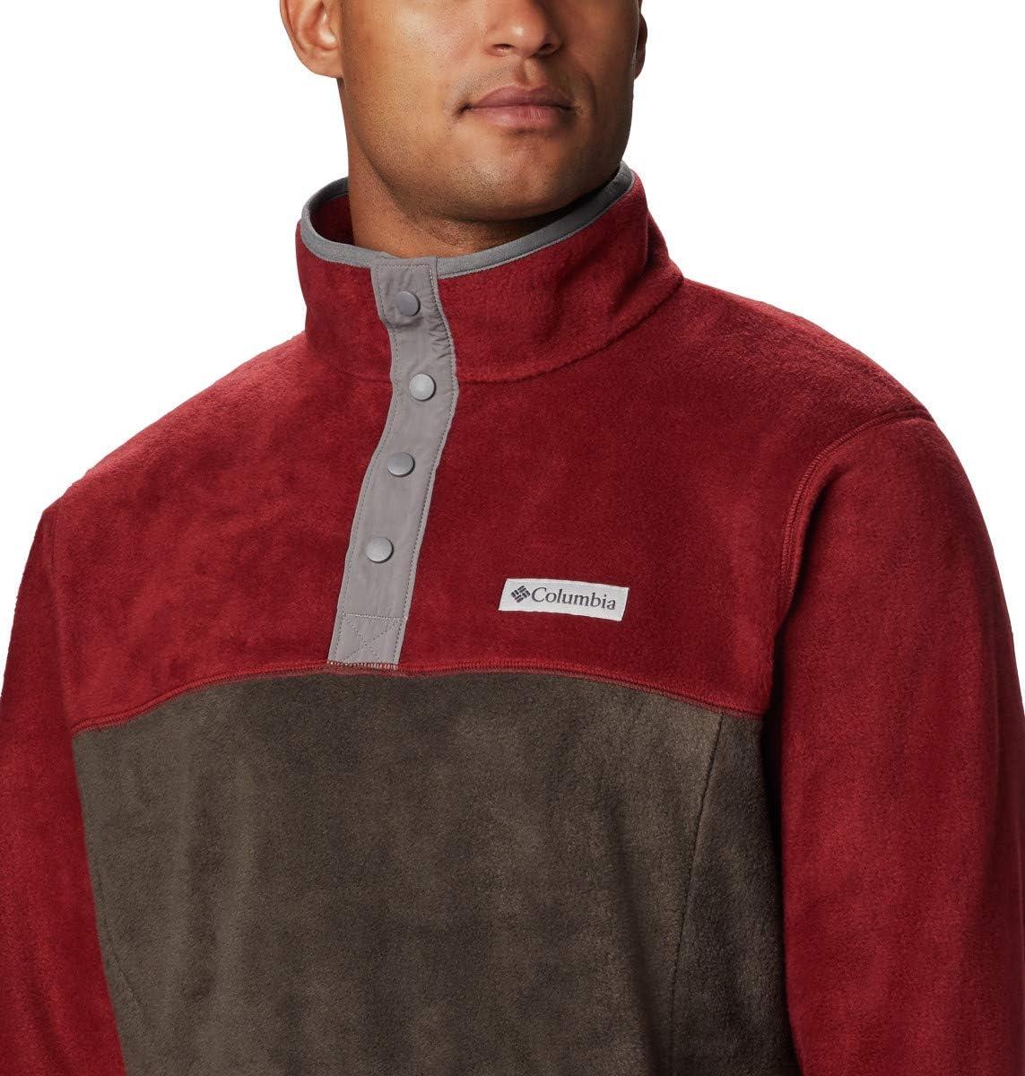 imageColumbia mens Steens Mountain Half SnapBuffalo Red Jasper City Grey