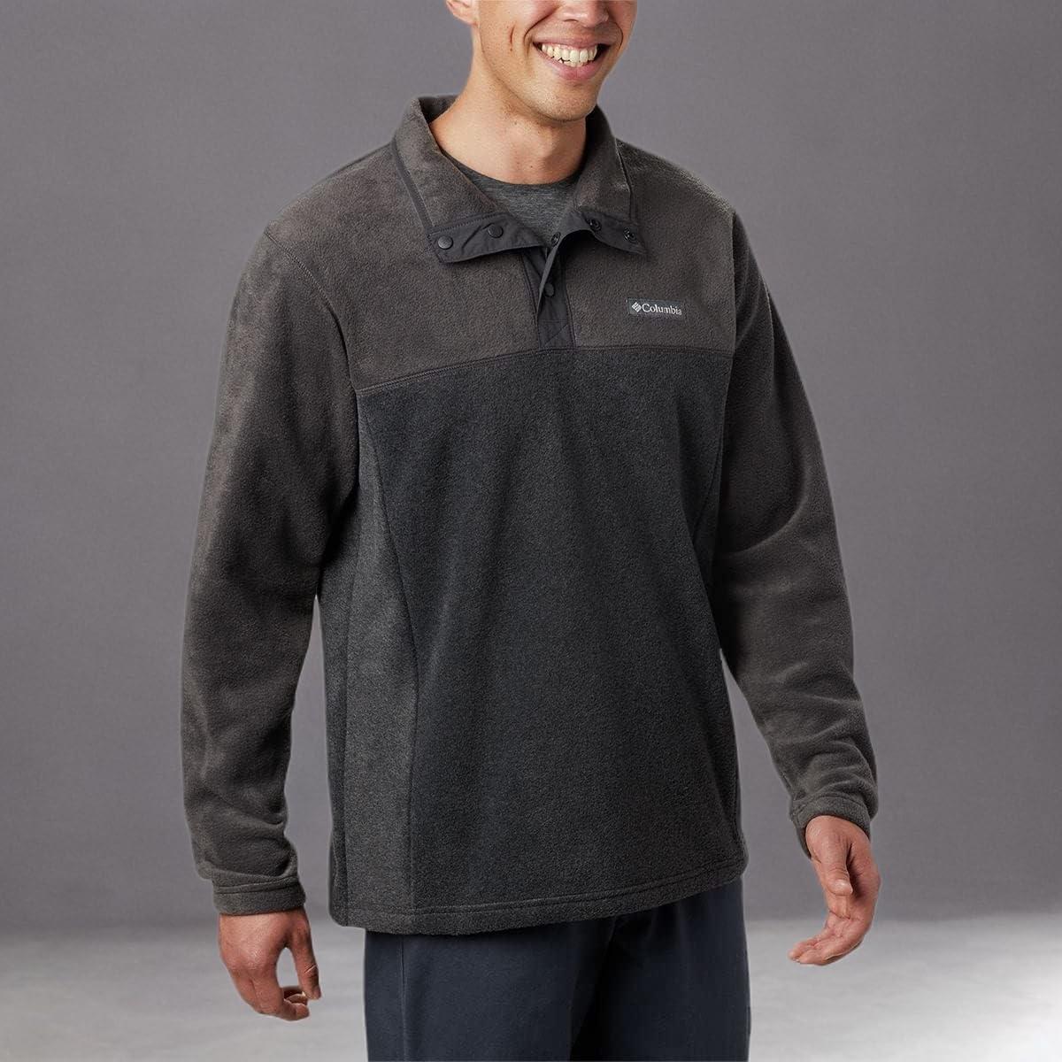 imageColumbia mens Steens Mountain Half SnapCharcoal Heather Shark