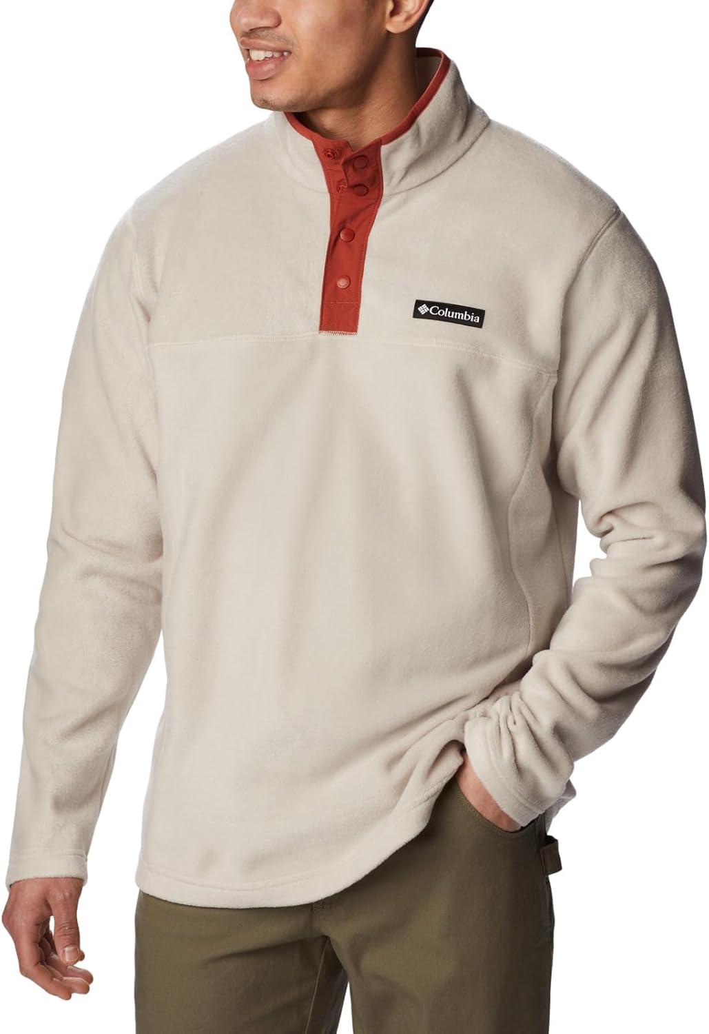 imageColumbia mens Steens Mountain Half SnapDark StoneWarp Red