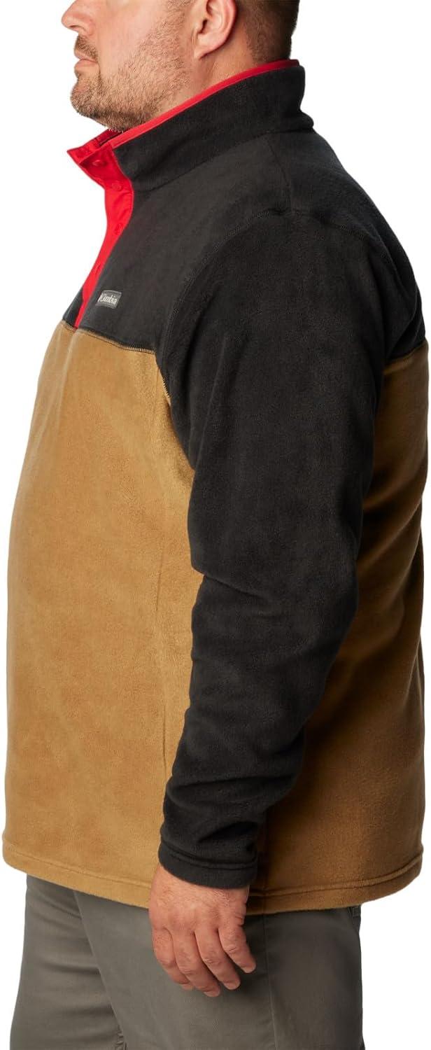 imageColumbia mens Steens Mountain Half SnapDelta Black Mountain Red