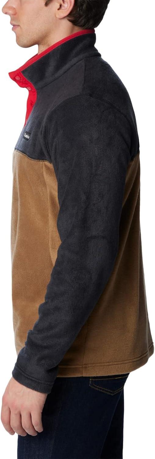 imageColumbia mens Steens Mountain Half SnapDelta Black Mountain Red