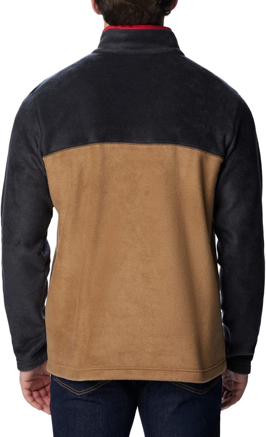 imageColumbia mens Steens Mountain Half SnapDelta Black Mountain Red