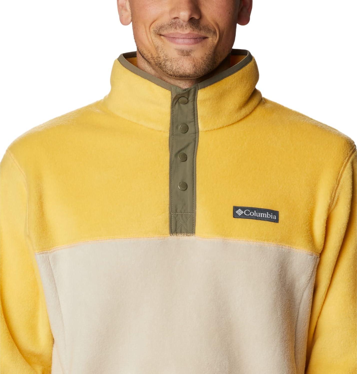 imageColumbia mens Steens Mountain Half SnapGolden NuggetAnct FsslStone Green