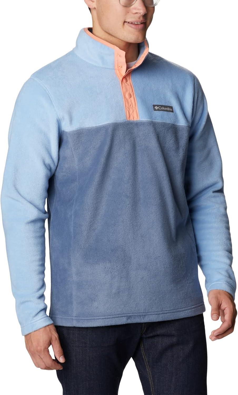 imageColumbia mens Steens Mountain Half SnapJet StreamDark MountainSummer Peach