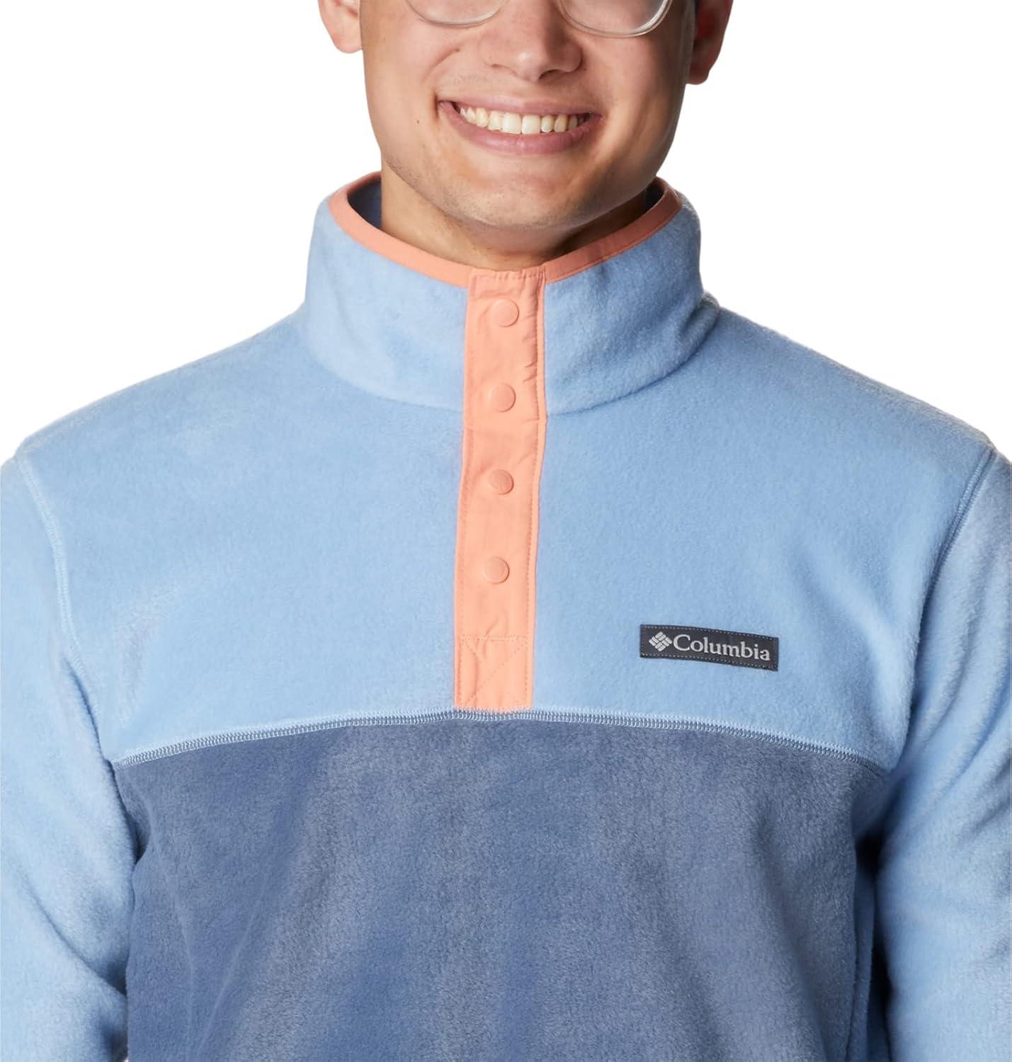 imageColumbia mens Steens Mountain Half SnapJet StreamDark MountainSummer Peach