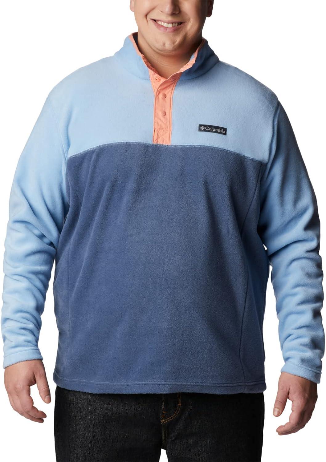 imageColumbia mens Steens Mountain Half SnapJet StreamDark MountainSummer Peach