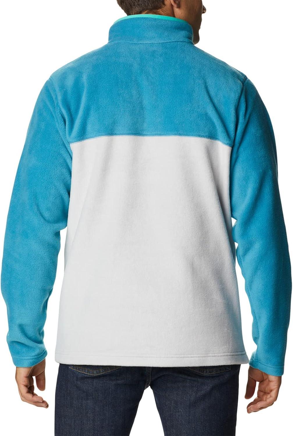 imageColumbia mens Steens Mountain Half SnapNimbus GreyDeep MarineElectric Turquoise U
