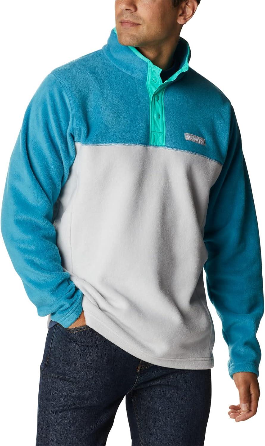 imageColumbia mens Steens Mountain Half SnapNimbus GreyDeep MarineElectric Turquoise U