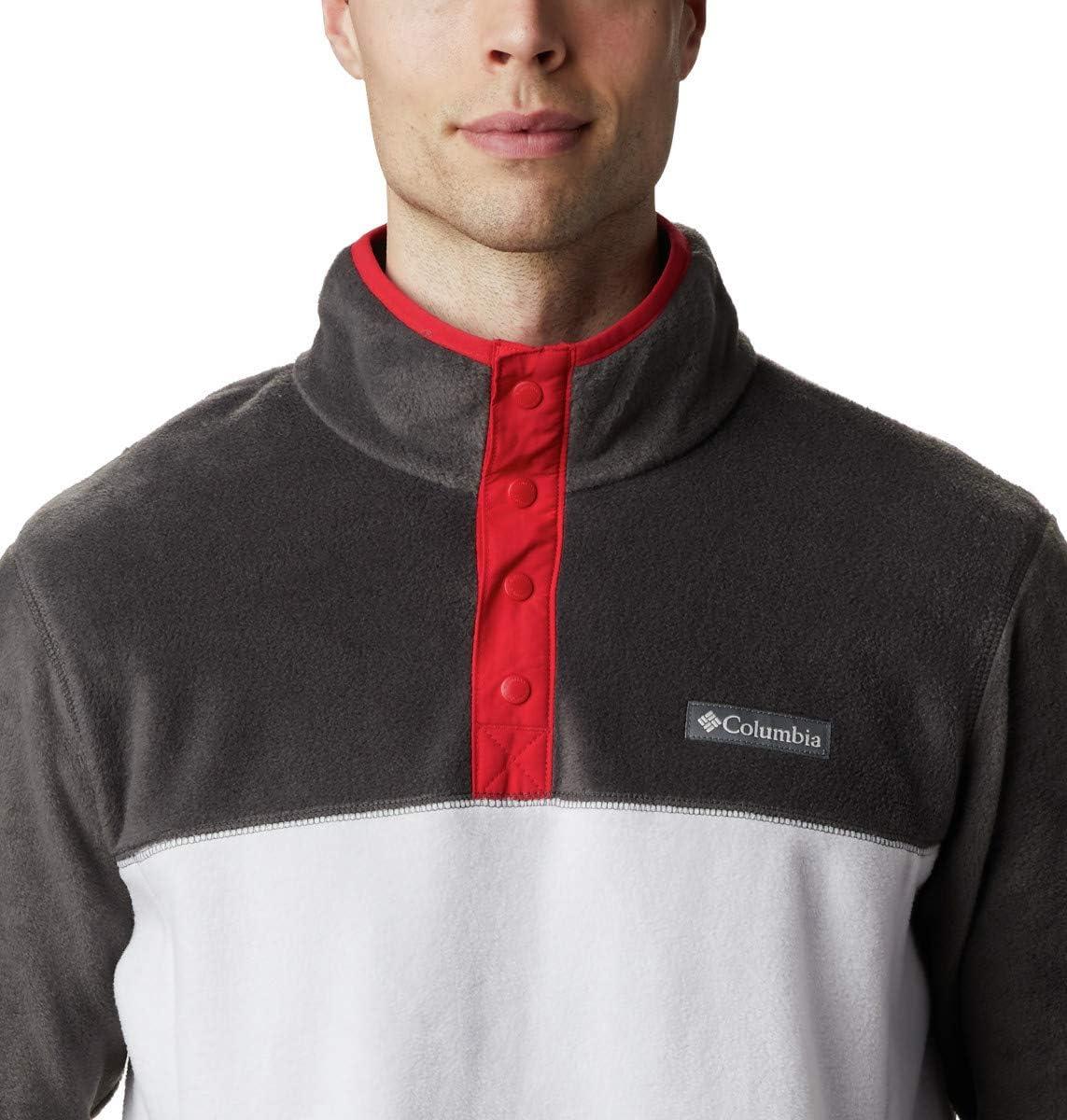 imageColumbia mens Steens Mountain Half SnapNimbus GreySharkMountain Red