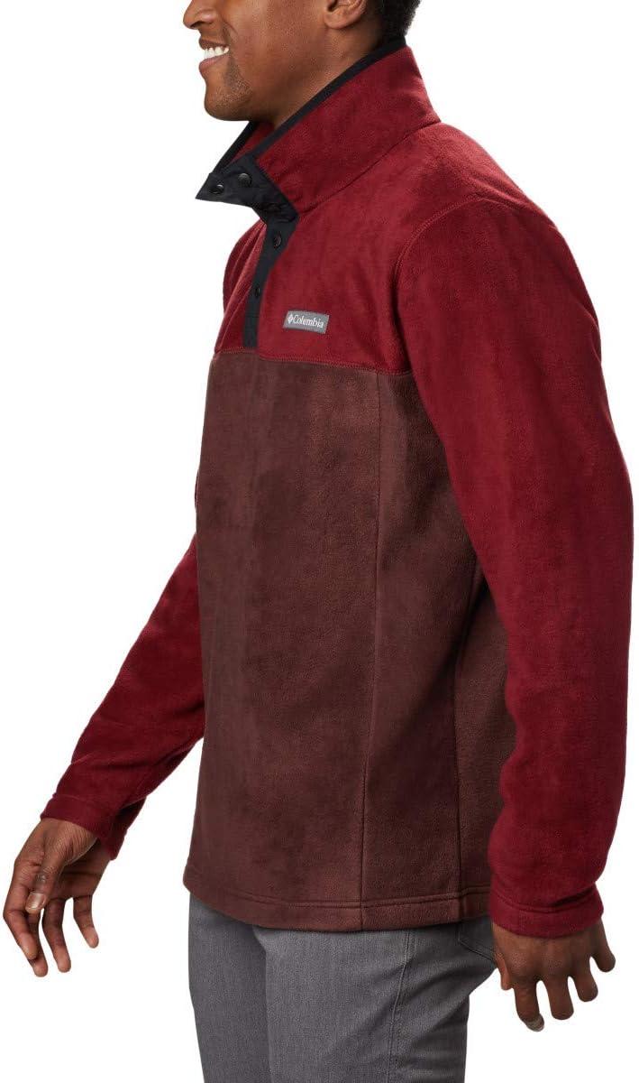 imageColumbia mens Steens Mountain Half SnapRed LodgeRed JasperBlack