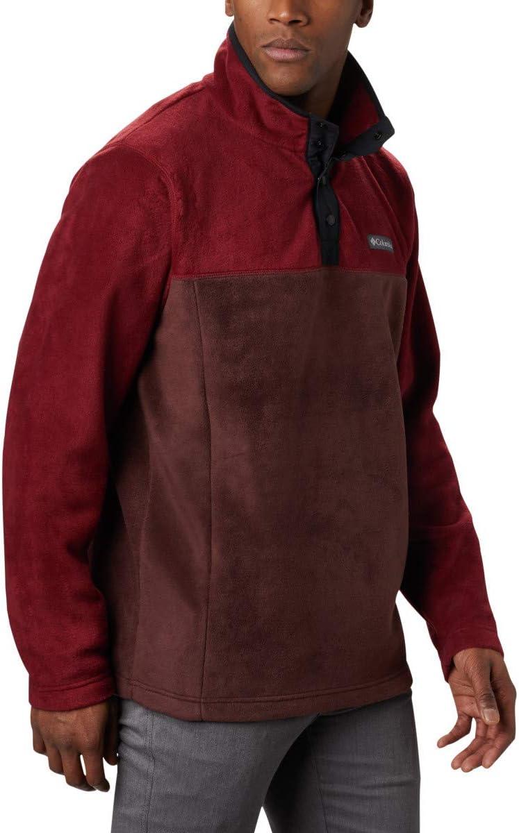 imageColumbia mens Steens Mountain Half SnapRed LodgeRed JasperBlack