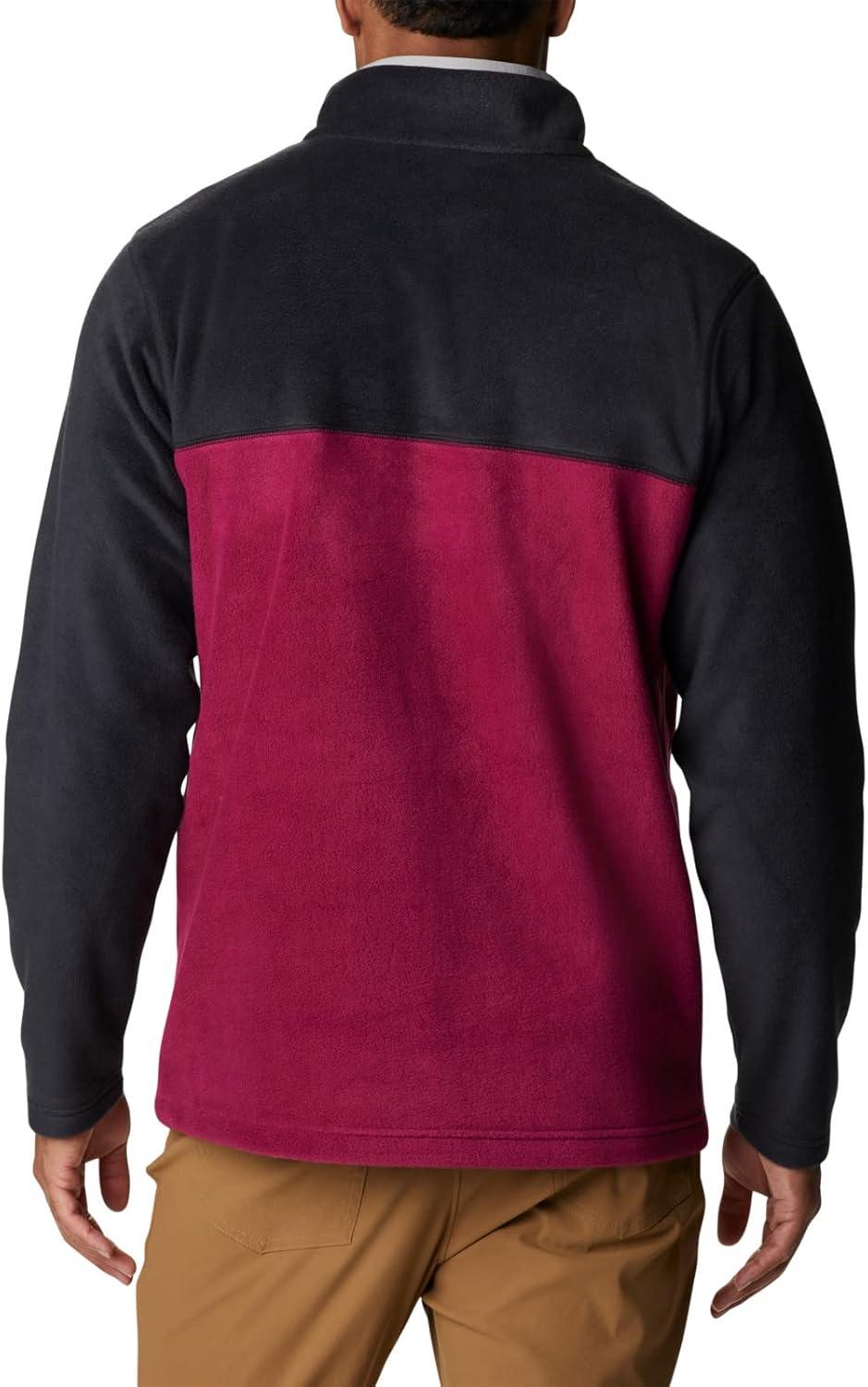 imageColumbia mens Steens Mountain Half SnapRed OnionBlackColumbia Grey