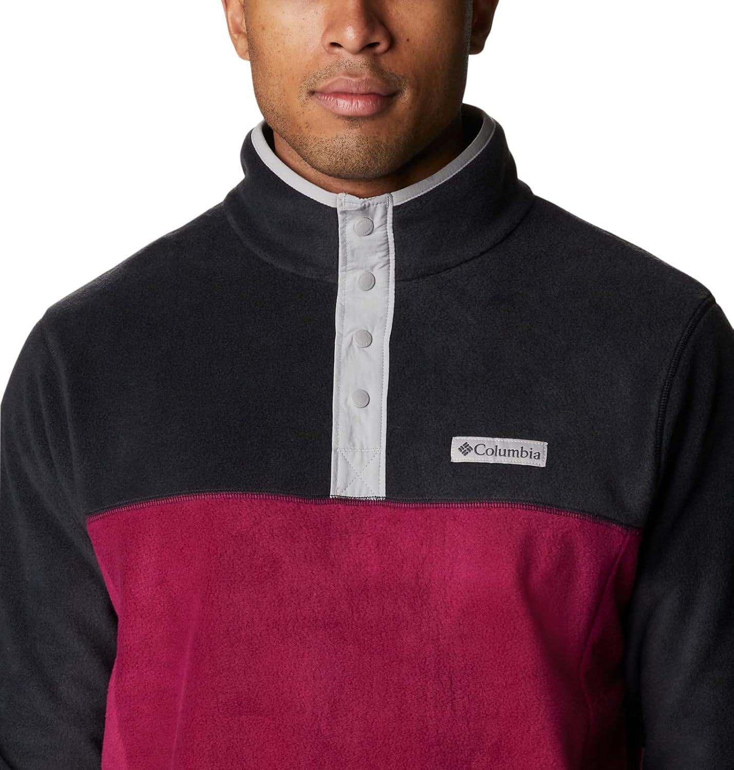 imageColumbia mens Steens Mountain Half SnapRed OnionBlackColumbia Grey