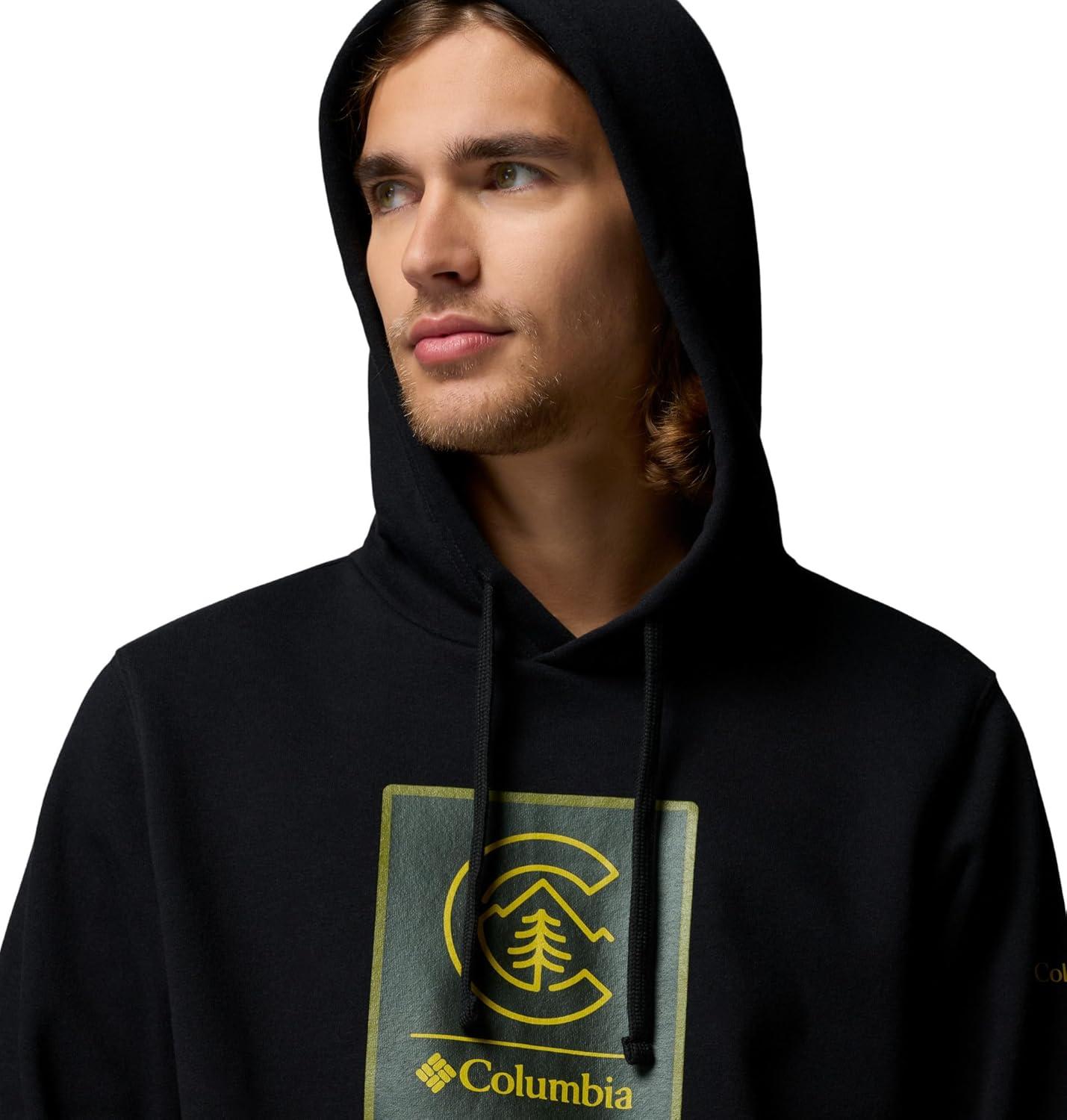 imageColumbia mens Trek HoodieBlackLinework C Badge