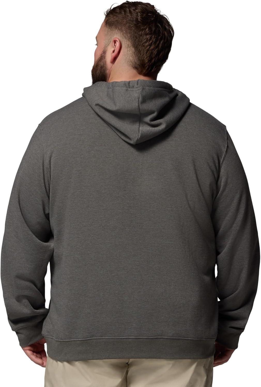 imageColumbia mens Trek HoodieCharcoal HeatherColumbia Badge Label