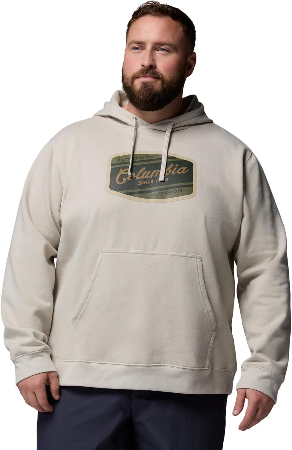 imageColumbia mens Trek HoodieDark StoneColumbia Badge Label