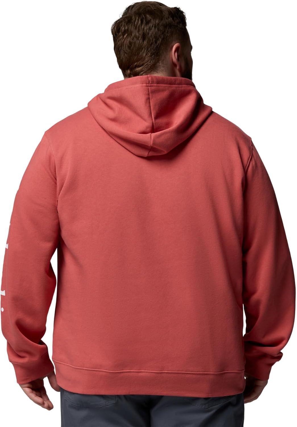 imageColumbia mens Trek HoodieWashed RedCsc Sleeve Logo