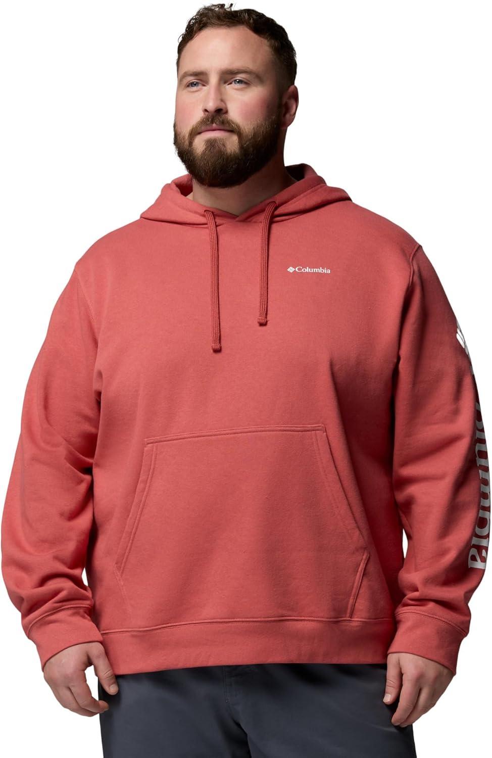 imageColumbia mens Trek HoodieWashed RedCsc Sleeve Logo
