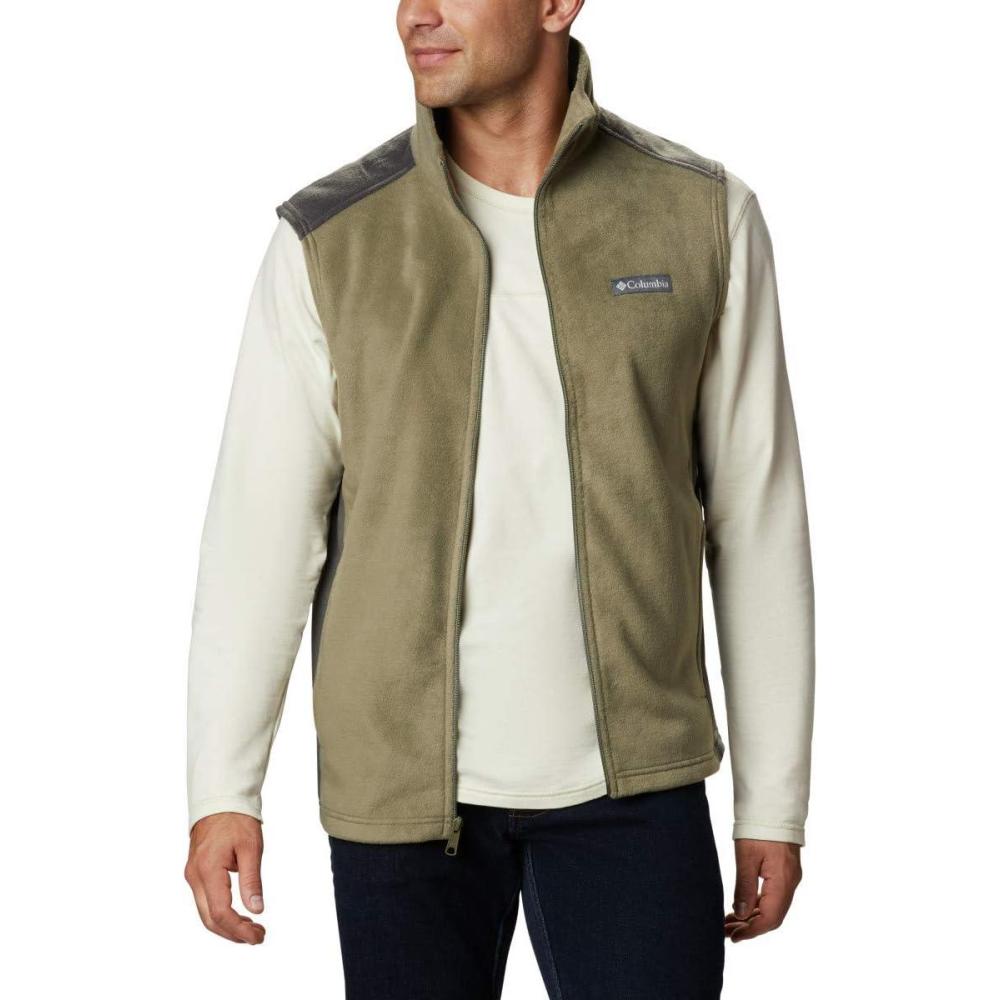 imageColumbia Mens Steens Mountain VestStone GreenShark