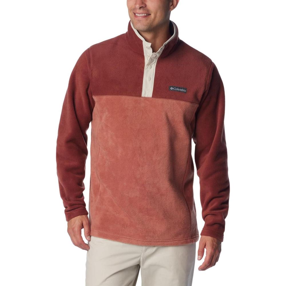 imageColumbia mens Steens Mountain Half SnapAuburnSpiceDark Stone