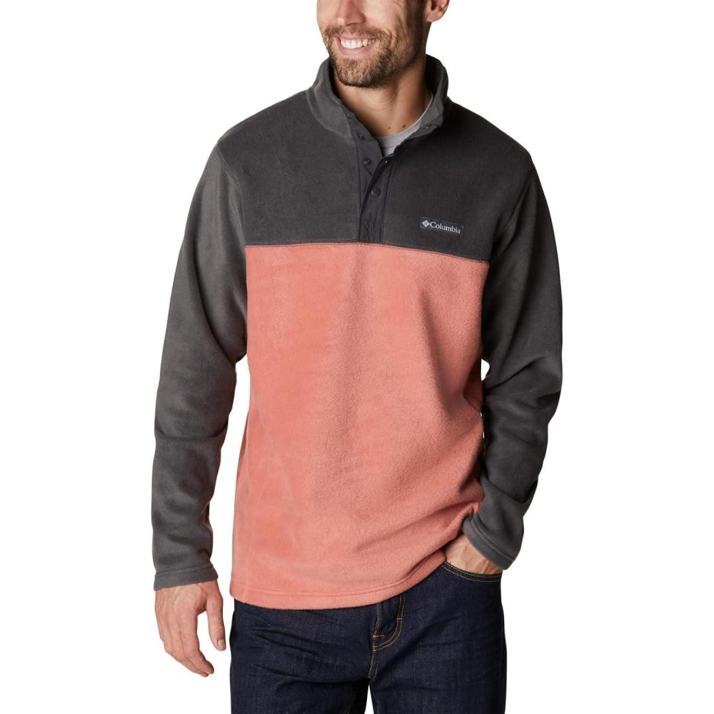imageColumbia mens Steens Mountain Half SnapDark CoralShark