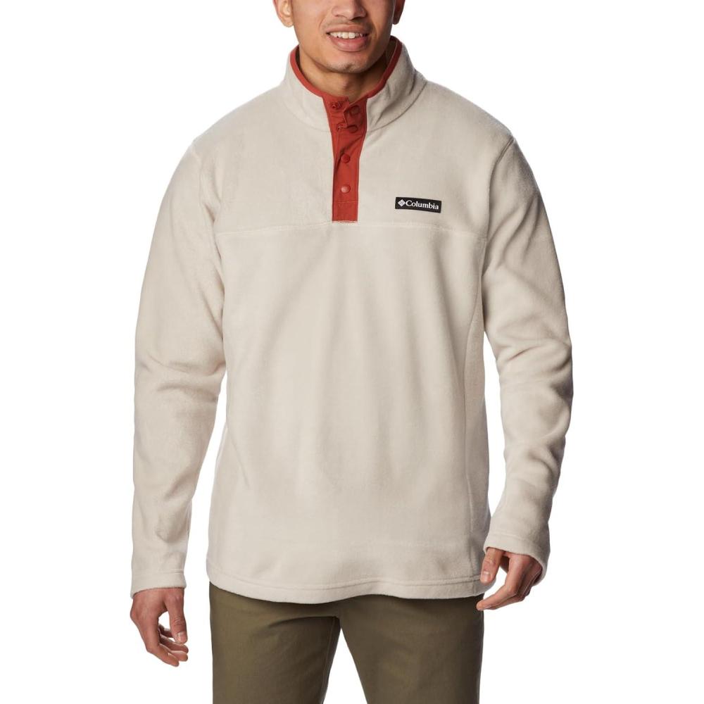 imageColumbia mens Steens Mountain Half SnapDark Stone Warp Red