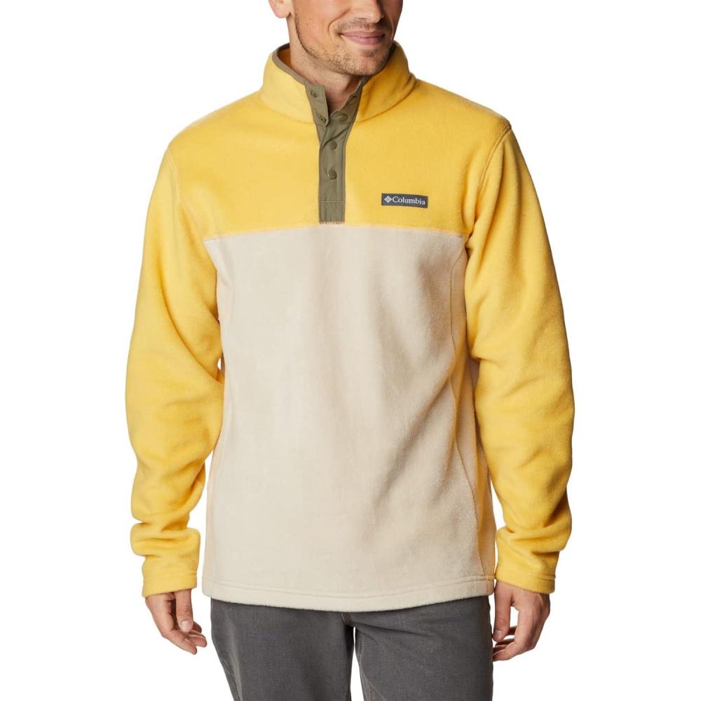 imageColumbia mens Steens Mountain Half SnapGolden NuggetAnct FsslStone Green