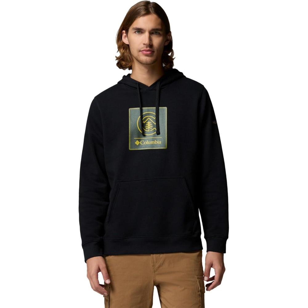 imageColumbia mens Trek HoodieBlackLinework C Badge