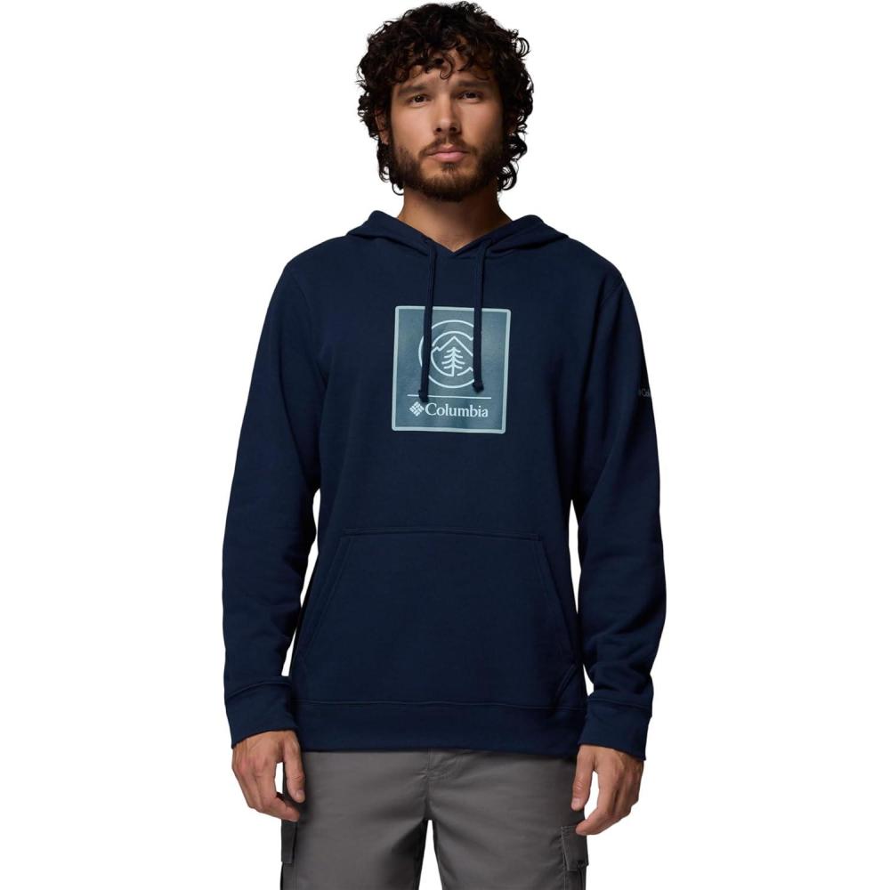 imageColumbia mens Trek HoodieCollegiate NavyLinework C Badge