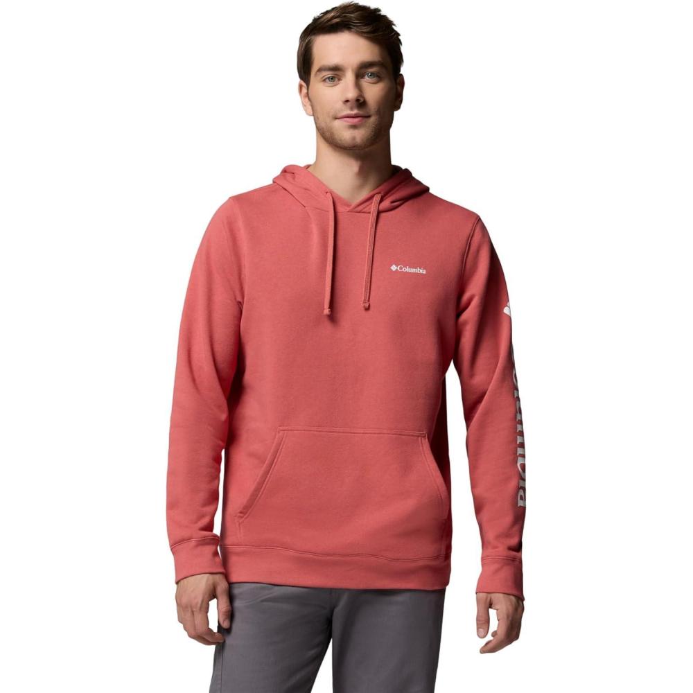 imageColumbia mens Trek HoodieWashed RedCsc Sleeve Logo