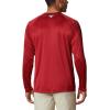 Columbia Mens CLG Terminal Tackle Ls Shirt(Ala – Red Velvet  White)