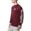 Columbia Mens CLG Terminal Tackle Ls Shirt(Tam – Deep Maroon  White)